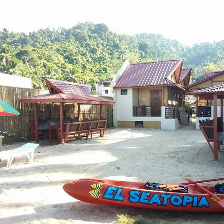 El Seatopia Beach Cottages El Nido Bagian luar foto