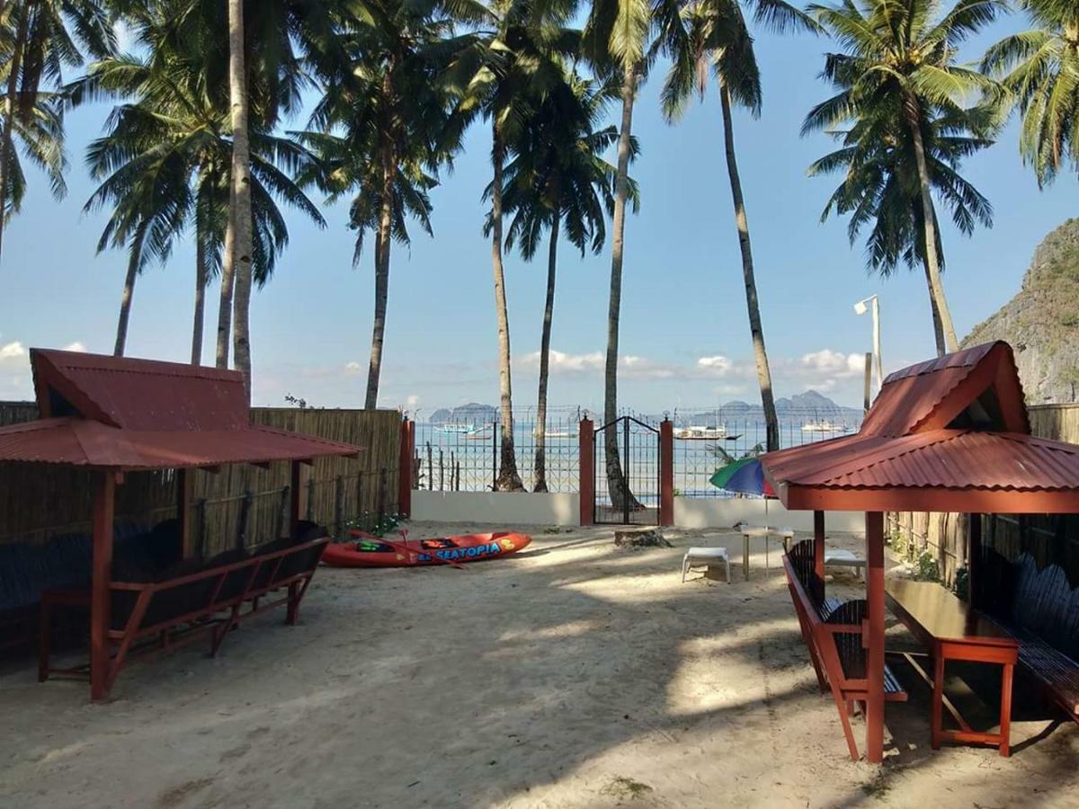 El Seatopia Beach Cottages El Nido Bagian luar foto
